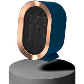 Electric Space Heater - 1200W Energy-Efficient Heater For Indoor Use. This Two-speed Portable Heater Fan Is Perfect For Offices, Providing Adjust (Option: Blue)